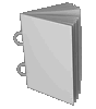 Broschüre mit Ringösen, Endformat DIN A8, 16-seitig